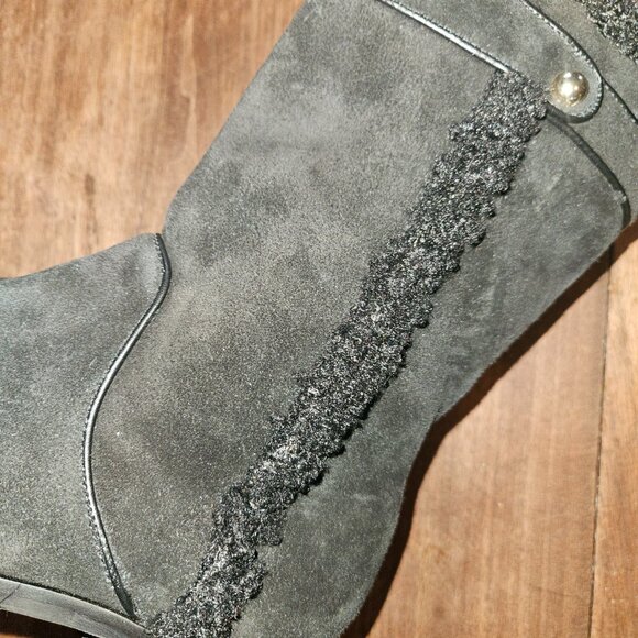 Talbot Tish piped Suede and Leathe Boots - Picture 5 of 5